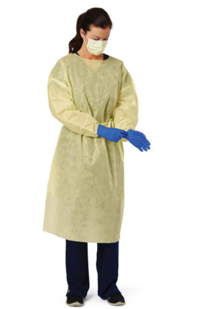 Medline Medium-Weight Multi-layer SMS AAMI Level 3 Isolation Gown