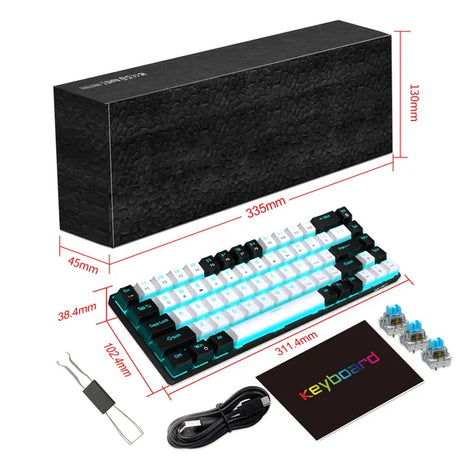 68 Keys Mechanical Keyboard